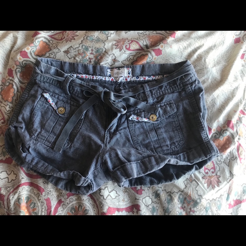 Adorable aerie linen shorts! Size 0